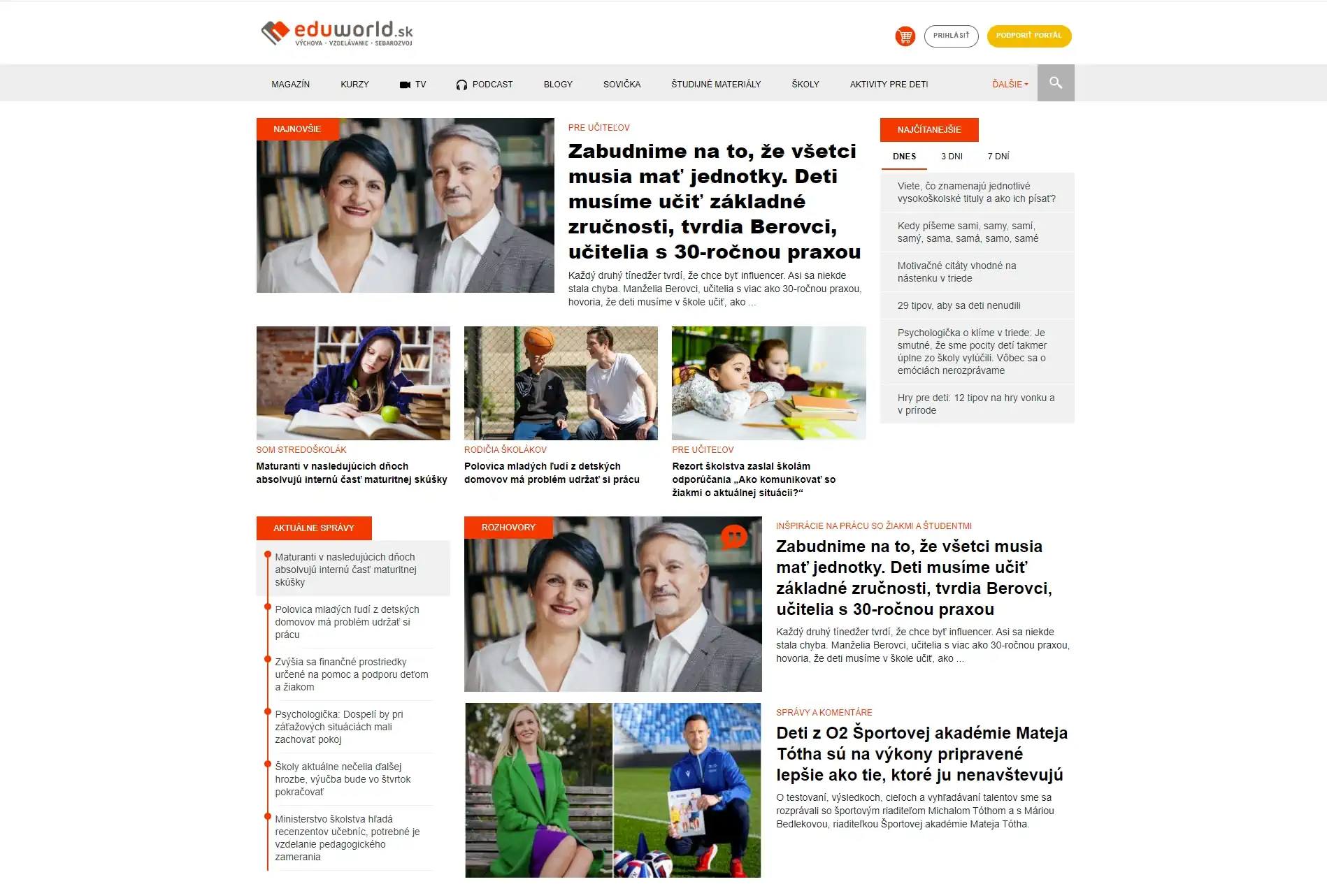 Eduworld web - úvod