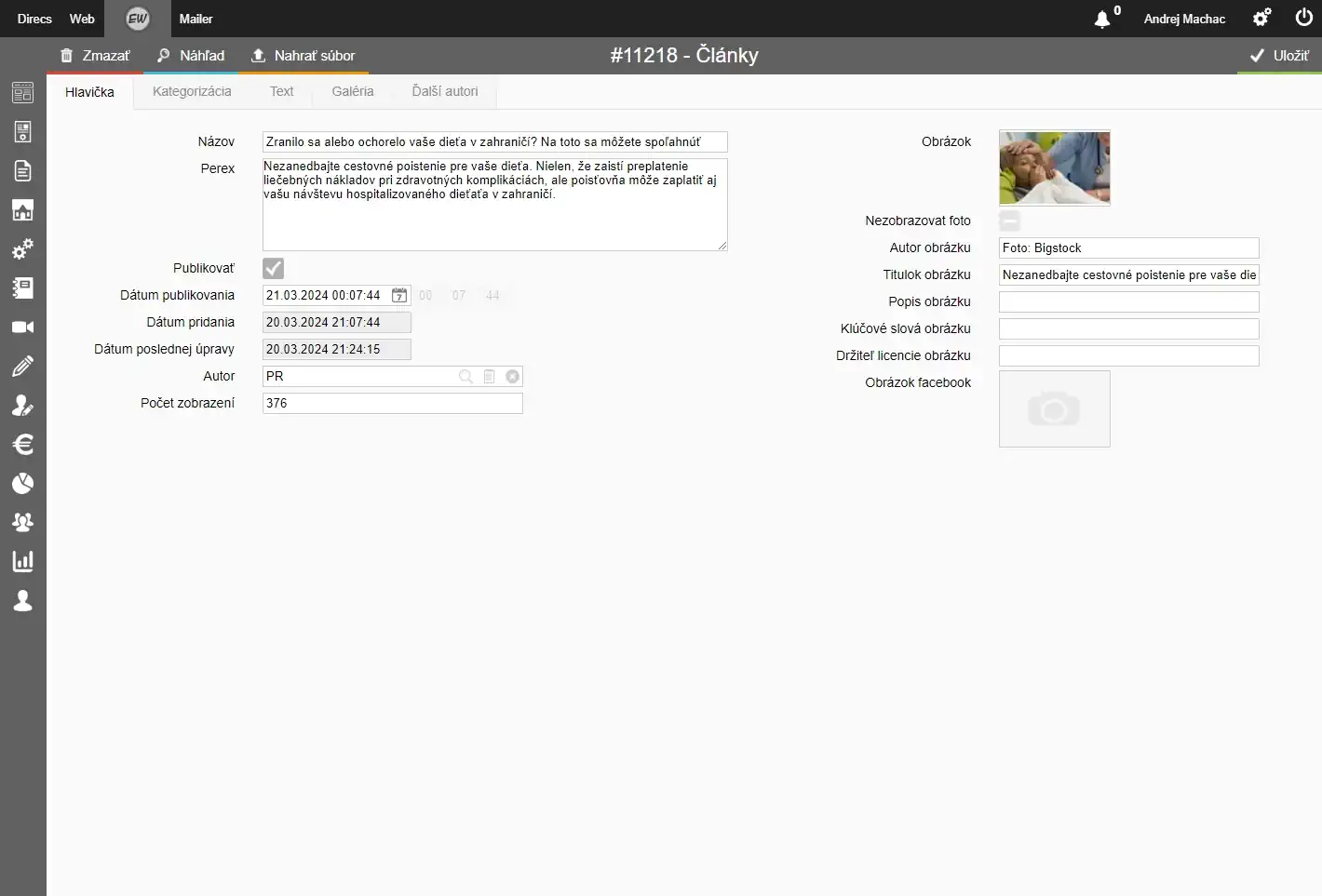 Eduworld CMS - článok detail