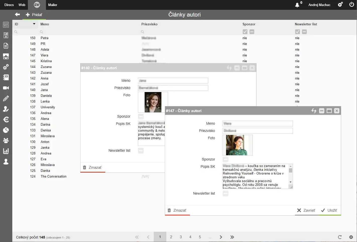 Eduworld CMS - autori
